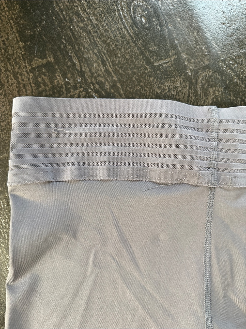 Nike Light Gray Women's Bike Shorts with Branded Waistband - Picture 4 of 4